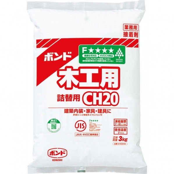 ボンド 木工用 詰替用 CH20 3kg #40240 1袋