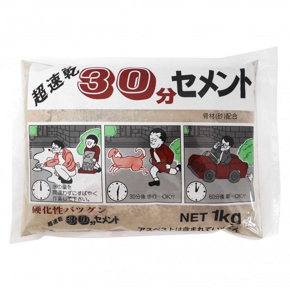 超速乾30分セメント グレー 1kg 10631200 1点