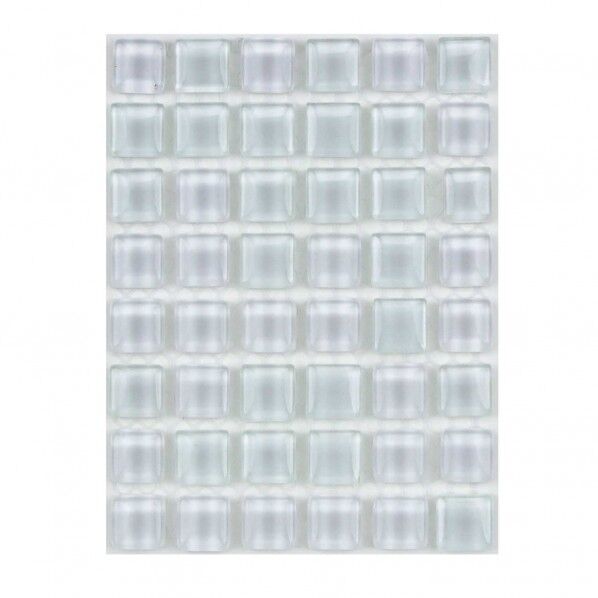 裏面ネット張リガラスモザイクタイル MIX スノー タイル全体横幅:95mm 縦幅70mm 1個