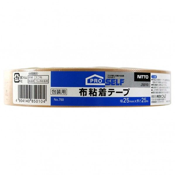 布粘着テープNo750 25mm×25m J5010 1巻