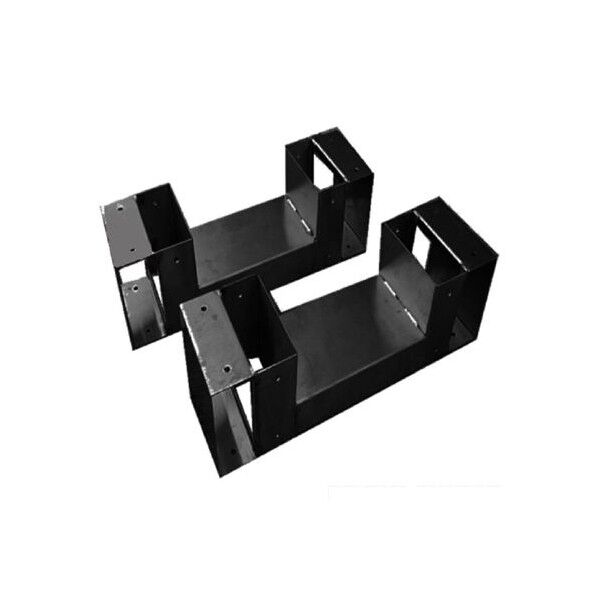 2×4(ツーバイフォー)ラック金具 BK ブラック 幅340mm×奥行95mm×高さ95mm AI-24BK 2セット