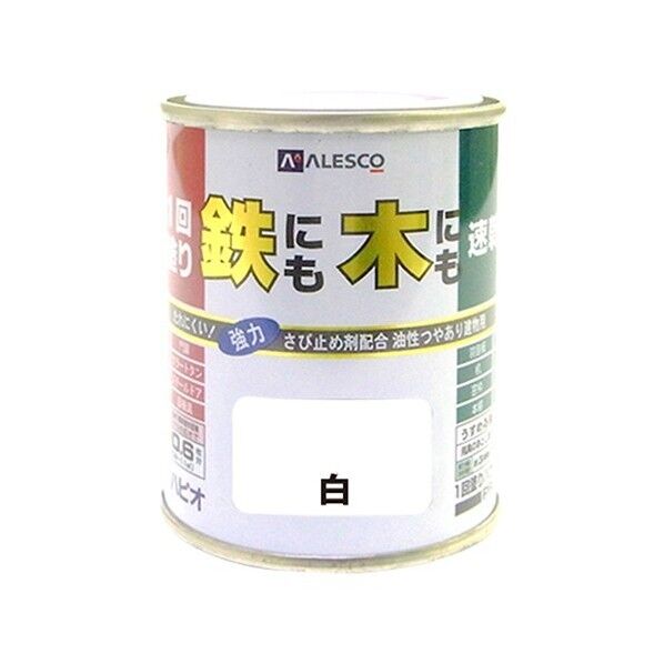 1回塗りハウスペイント(鉄にも木にも) 白 0.1L 1缶