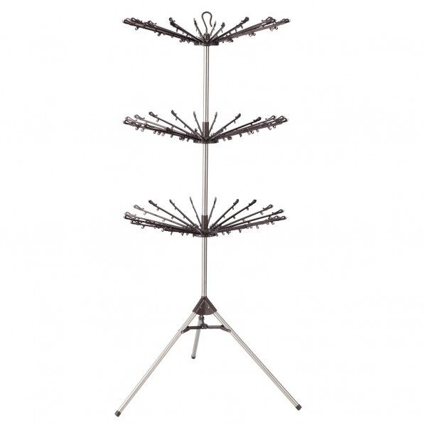 ステンレス 物干し パラソル3段 大容量 ブラウン 88×88×170cm ND-8439 1台