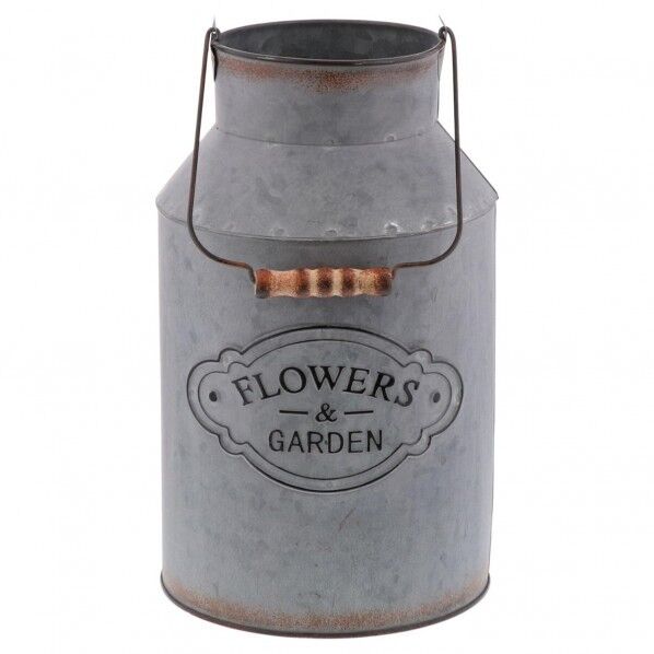 ボタニカルインテリア ミルクポット フラワーズ&ガーデン シンプル S 18.5×18.5×47cm NE-147 1個