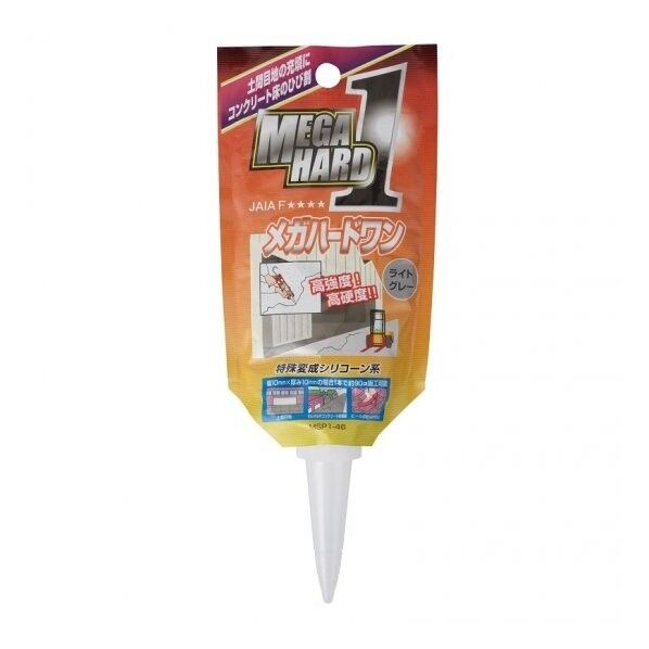 シャープ化学工業 パウチ メガハードワン 100ml ライトグレー 1個...