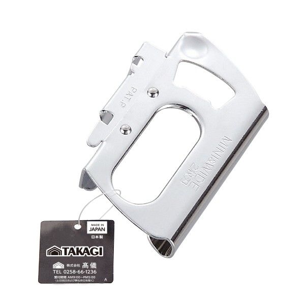 ジヤンボ缶切クロームメッキ (W)72×(H)120×(D)25mm 1点