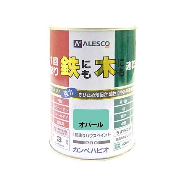 1回塗りハウスペイント(鉄にも木にも) オパール 0.5L 1缶