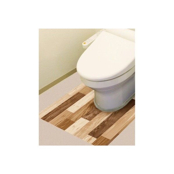 防水模様替えシート トイレ床用 90cm×80cm LBrライトブラウン BKTY-9080 LBR 90cm×80cm 1個
