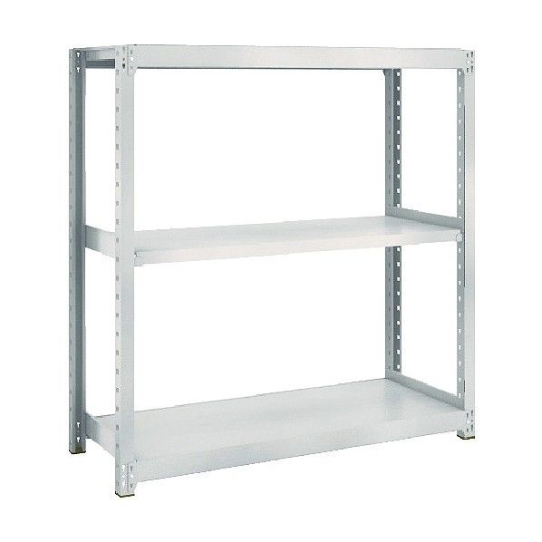 M2型軽中量ボルトレス棚 3段単体型