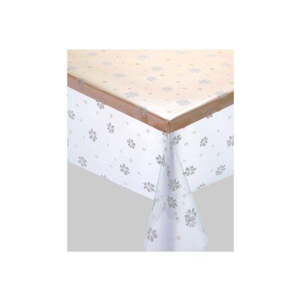 MG抗ウイルス抗菌透明クロス シロ花 135cm×20m 1枚