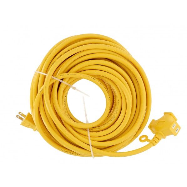 3口延長コード 黄 20m 1本