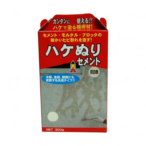 ハケぬりセメント 灰白 161mm×90mm×43mm 300g MHS-01 1箱