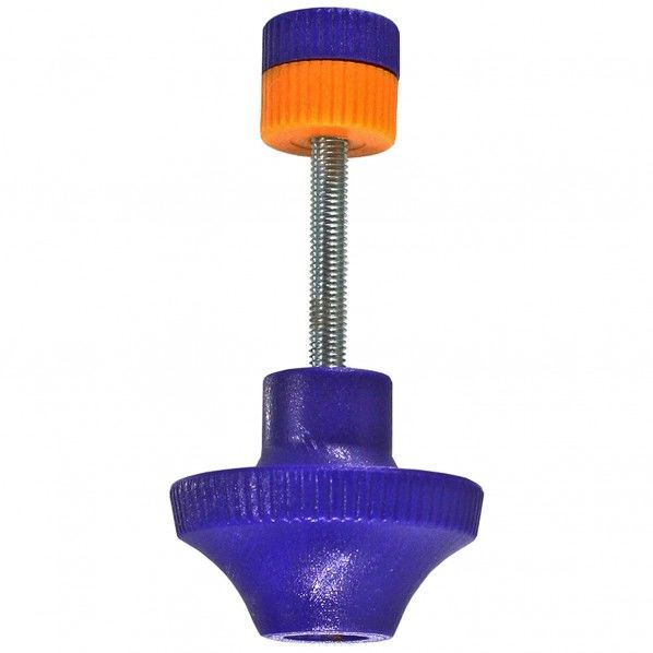 波板用フックボルト締付け具 ブルー・イエロー 1個