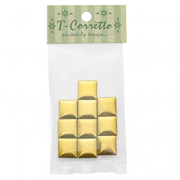 玉川窯業 モザイクタイル T-コレット 角 15×15×4mm ゴールド 15K-81 10個...