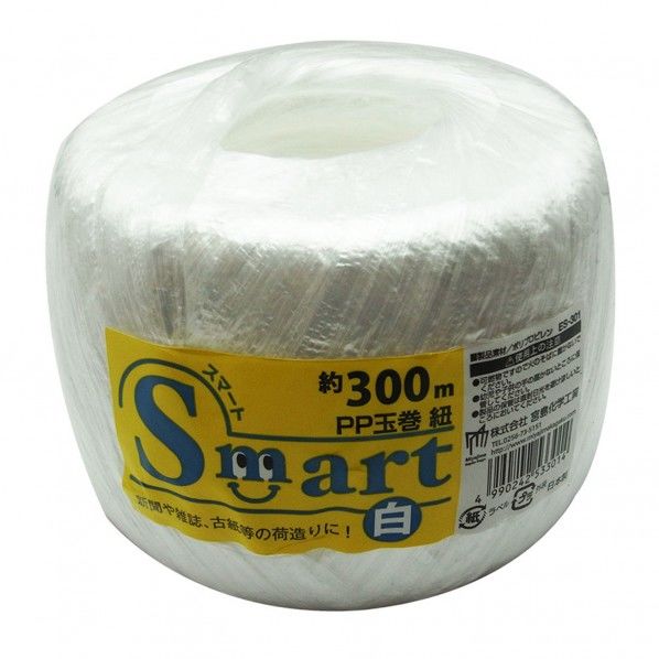 Smart玉巻紐 白 300m ES301 1個