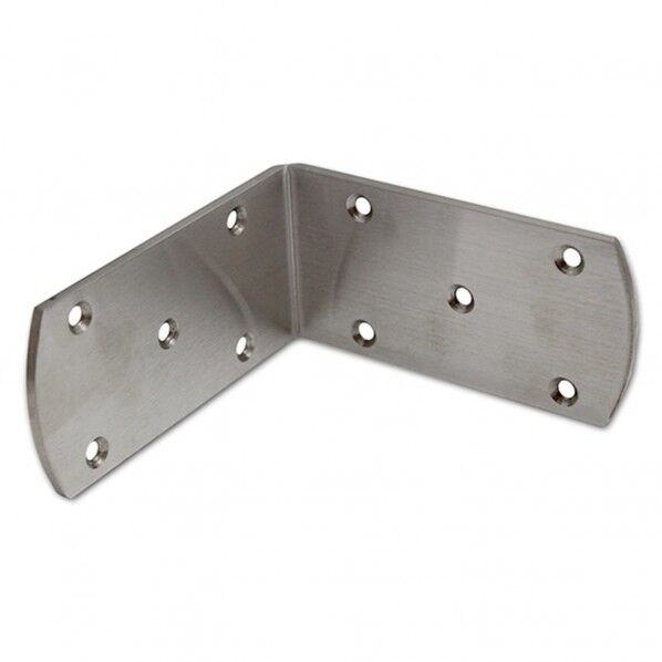 ステン巾広アングル ヘアーライン 60mm×120mm×120mm×4mm Y-127 1枚