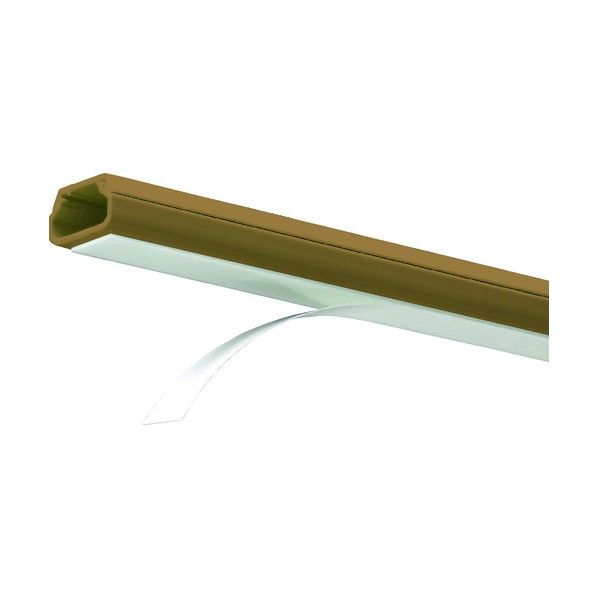 マサル工業 壁用配線保護カバーニュー・エフモール テープ付 ブラウン SFT46 1個