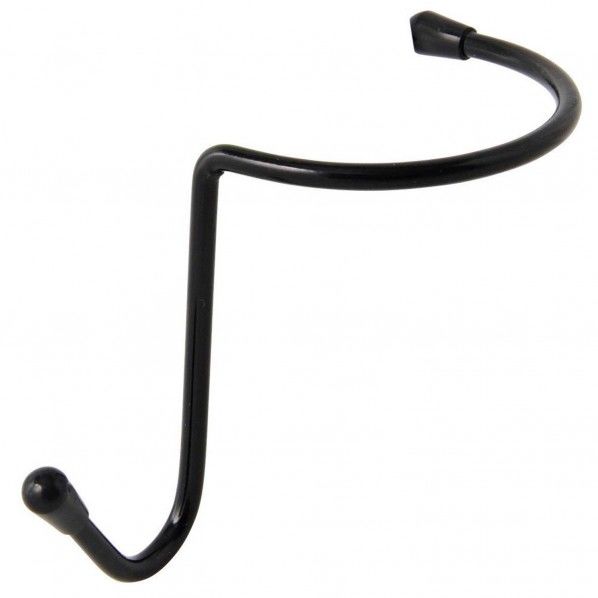 樋フック 黒 線径4mm✕長さ70mm✕取付幅57mm A-1011 1個