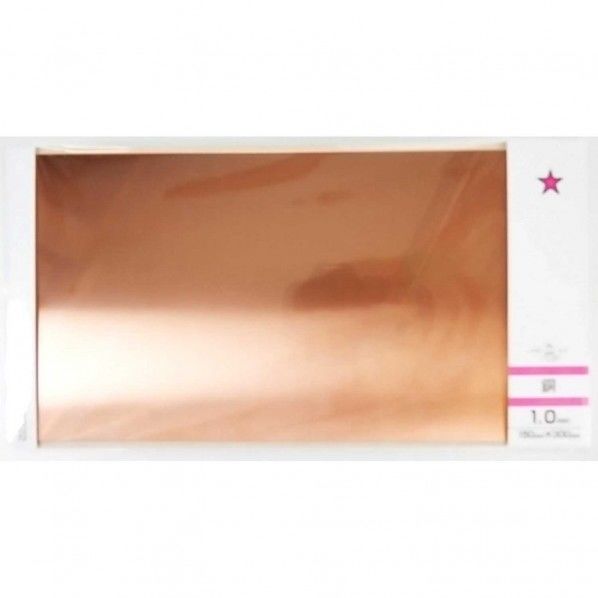 銅板 スリム金属板 ブロンズ 厚さ1.0mm×幅150 mm×長さ300mm 859300 1点