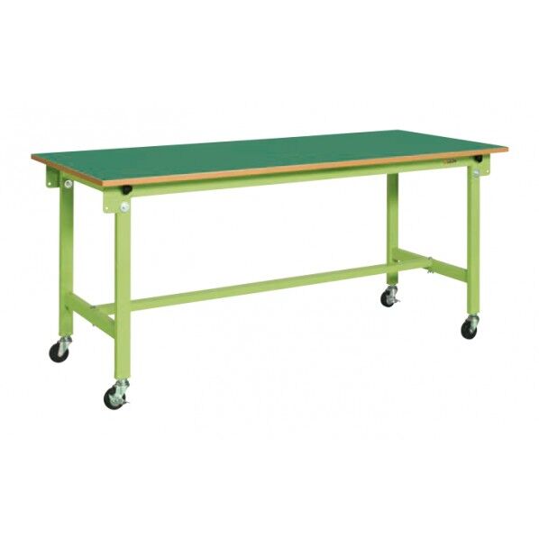 軽量作業台 CKタイプ 折りタタミ機構 移動式 サカエグリーン 1200×600×810mm CK-126FRN 1台