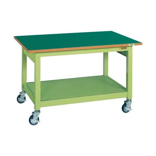 中量作業台 KBタイプ 移動式 サカエグリーン 900×600×740mm KBF-096FEN 1台