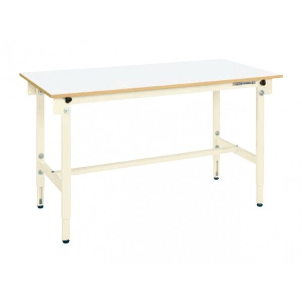 軽量高さ調整作業台 TCKタイプ アイボリー 1200×600×740～940mm TCK-126FNIV 1台