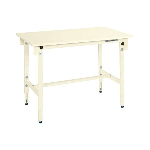 軽量高さ調整作業台 TCKタイプ アイボリー 1800×750×740~940mm TCK-187SNI 1台