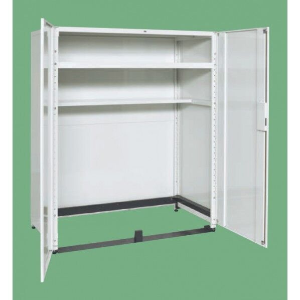ドラム収納保管庫 基本体 パールホワイト 1500×790×1800mm STH-1575DMW 1台