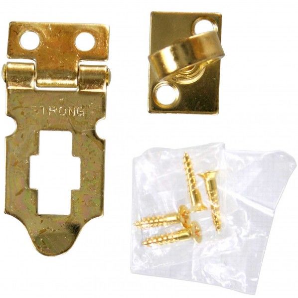 真鍮掛金 A型 真鍮メッキ 縦20mm×横38mm×厚み1.0mm SH-25 1点