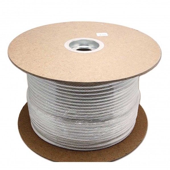 綿金剛打ロープ 白 長さ:300m太さ:8mm HR-580 1個