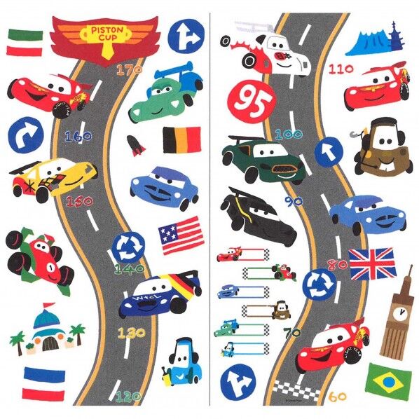 ディズニーの身長計ウォールデコステッカー 高さ:600mm幅:320mm DWG1 2枚