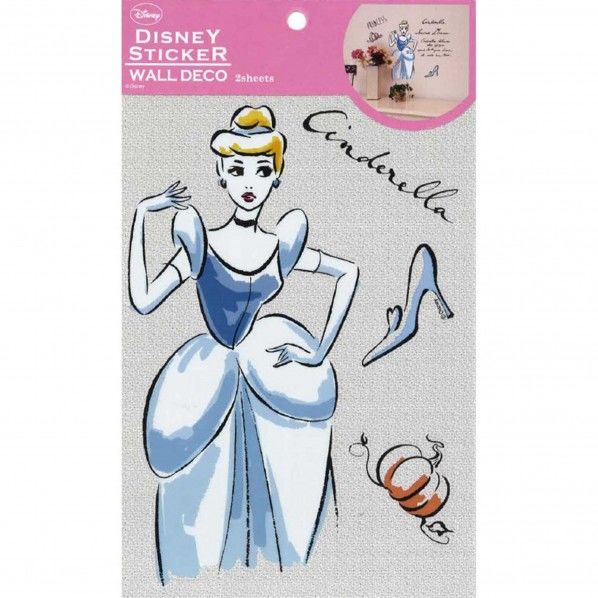 ウォールステッカーディズニー A5サイズ 高さ:250mm幅:150mm DWS1 2枚