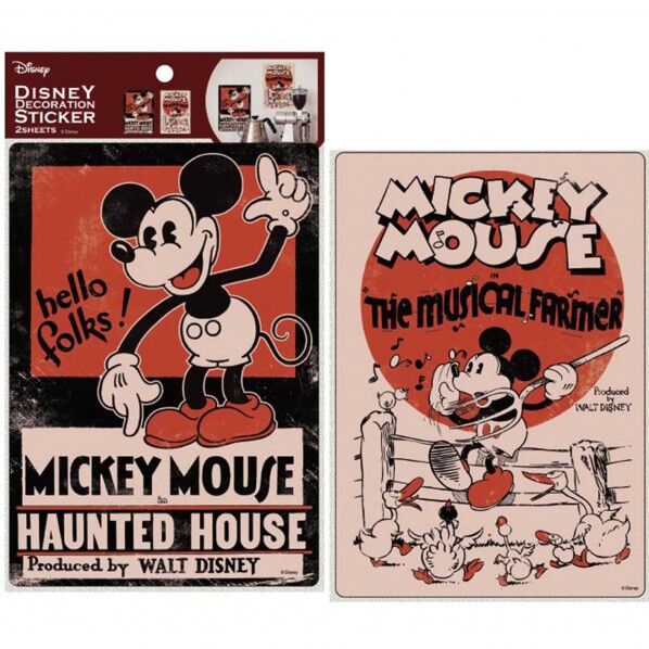 ウォールステッカー ミッキー サイズ:25X15X0.01cm WDS11 2枚