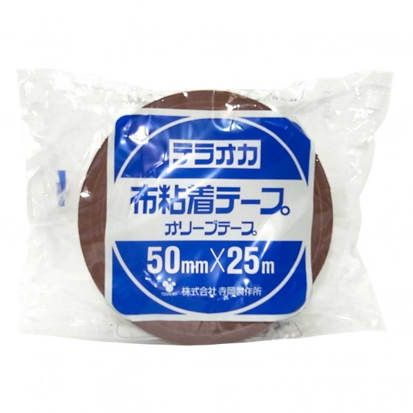 布粘着テープ オリーブテープ No.1410 幅50mmX長さ25m 1