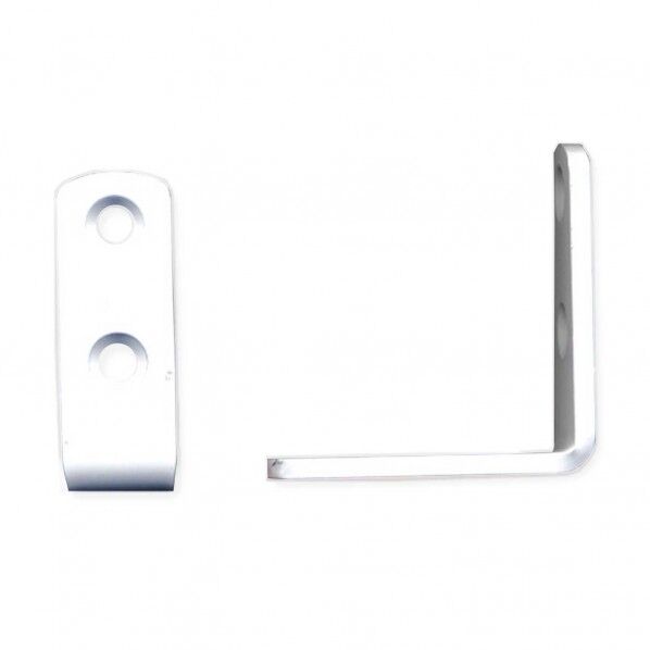 カラー化粧アングル 白 高さ16mm✕横45mm✕縦45mm✕厚み3mm BK-090 2個