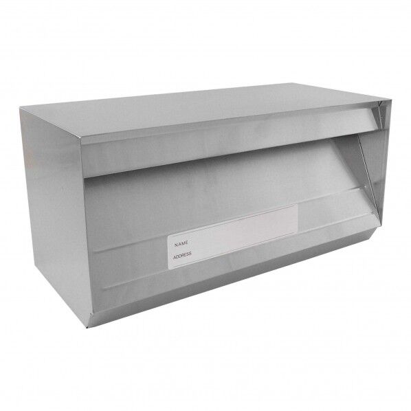 ステンレスポストスクエア型 全幅390mm✕全高190mm✕全奥行185mm 40185800 1個