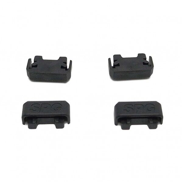 ステン棚柱Eキャップ 黒 WKT-401BR 4個