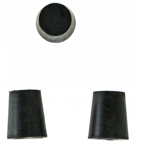ゴム栓 黒 上径18x下系14x高さ20mm NO.2 P 3個
