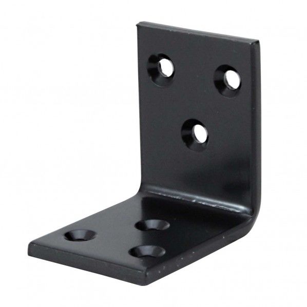 巾広アングル40 (箱売) クロ サイズ40X40mm・幅30mm・厚み3.2mm YS-112C 50枚入