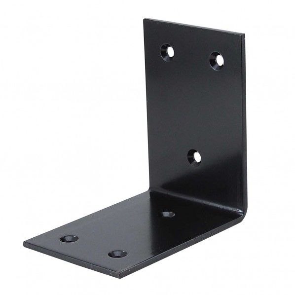 巾広アングル90 (箱売) クロ 3.2×90×90×60(mm) YS-112C 20枚入