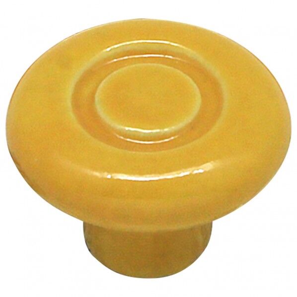 セラミックつまみ イエロー W40XD28(mm) IK-147 1点