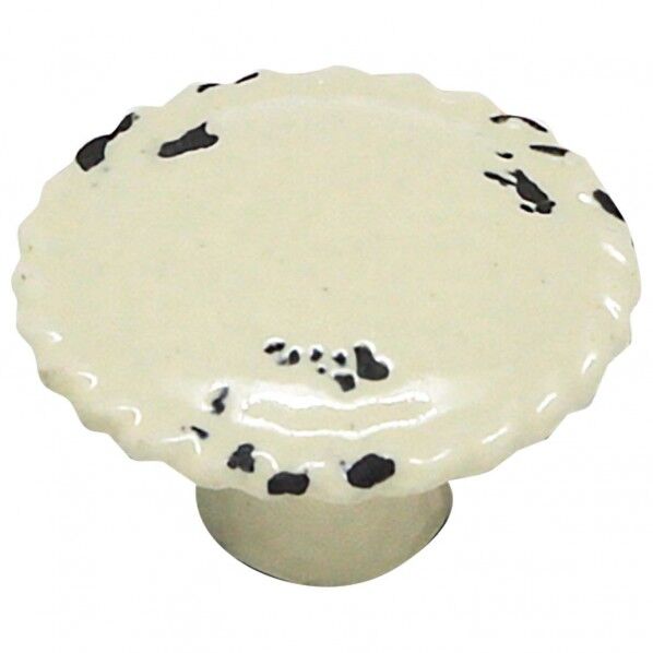 セラミックつまみ クリーム W44XD28(mm) IK-165 1個