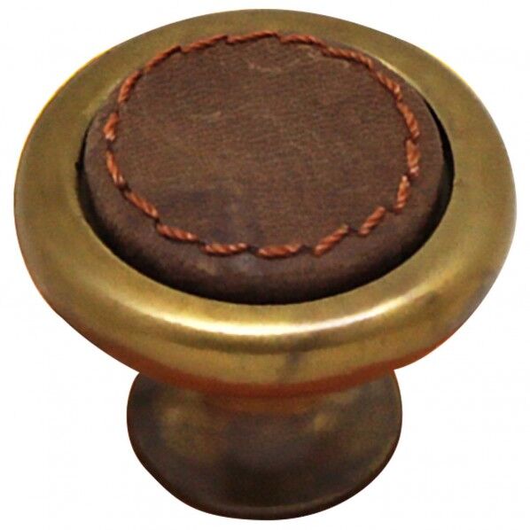 レザーツマミ 全長34mm✕設置面20mm✕高さ29mm IK-115 1点