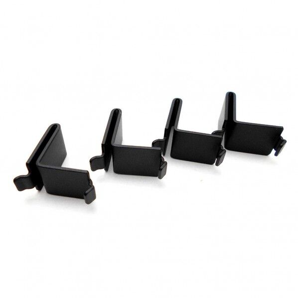 ステンレス棚受L型 黒 WKT-302B 4個