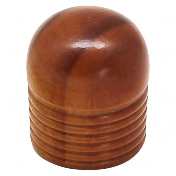 木製つまみ ダークブラウン 横幅:最大20mm、設置面の横幅:20mm、高さ:23mm TW-015 1個