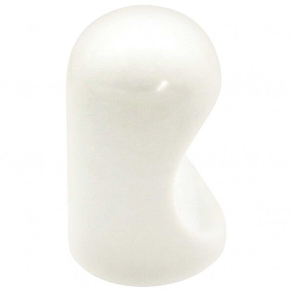 ABSつまみ 白 横幅:最大18mm、設置面の横幅:18mm、高さ:31mm TW-031 1個