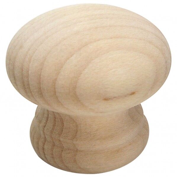 木製つまみ 生地/木地 横幅28mm✕設置面21mm✕高さ25mm TW-303 1個