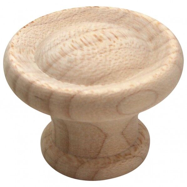 木製つまみ 生地/木地 横幅:最大37mm、設置面の横幅:22mm、高さ:28mm TW-304 1個