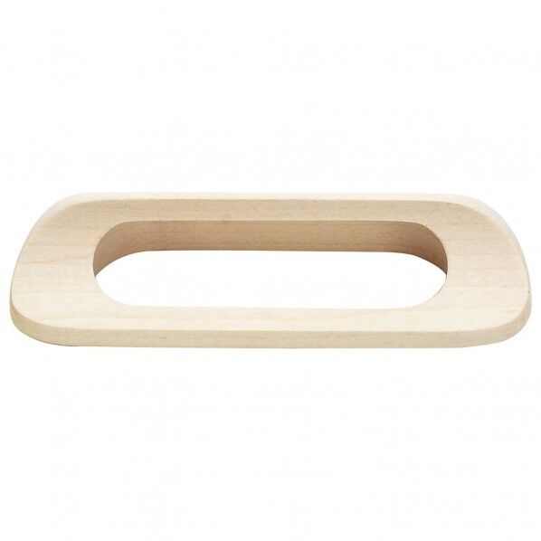 木製取手 生地/木地 全長:116mm、ビスピッチ:96mm、高さ:22mm TW-309 1個