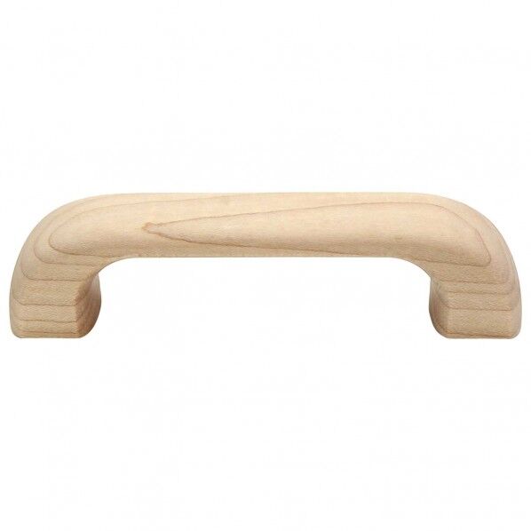 木製取手 生地/木地 全長:115mm、ビスピッチ:96mm、高さ:28mm TW-310 1個